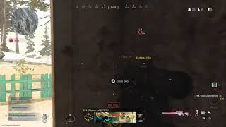 call of duty warzone sniping someone from long distance while hes on chopper flying and put him down