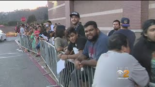 Lines Are Around The Block At A Local Best Buy As Holiday Shopping Begins