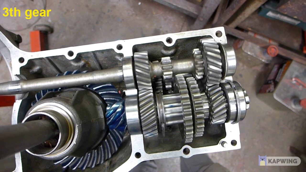 1948 split VW beetle gearbox shifting, crash case YouTube