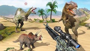 Wild Dino Hunting Game 3D Android Gameplay | Dinosaur Hunter