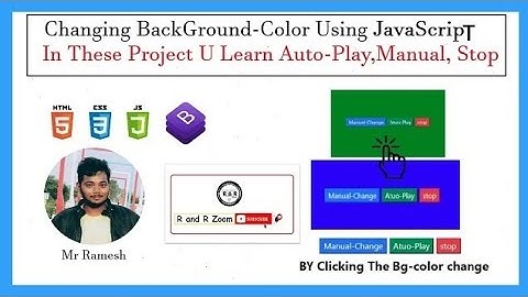 How to change background-color using javascript #autochange