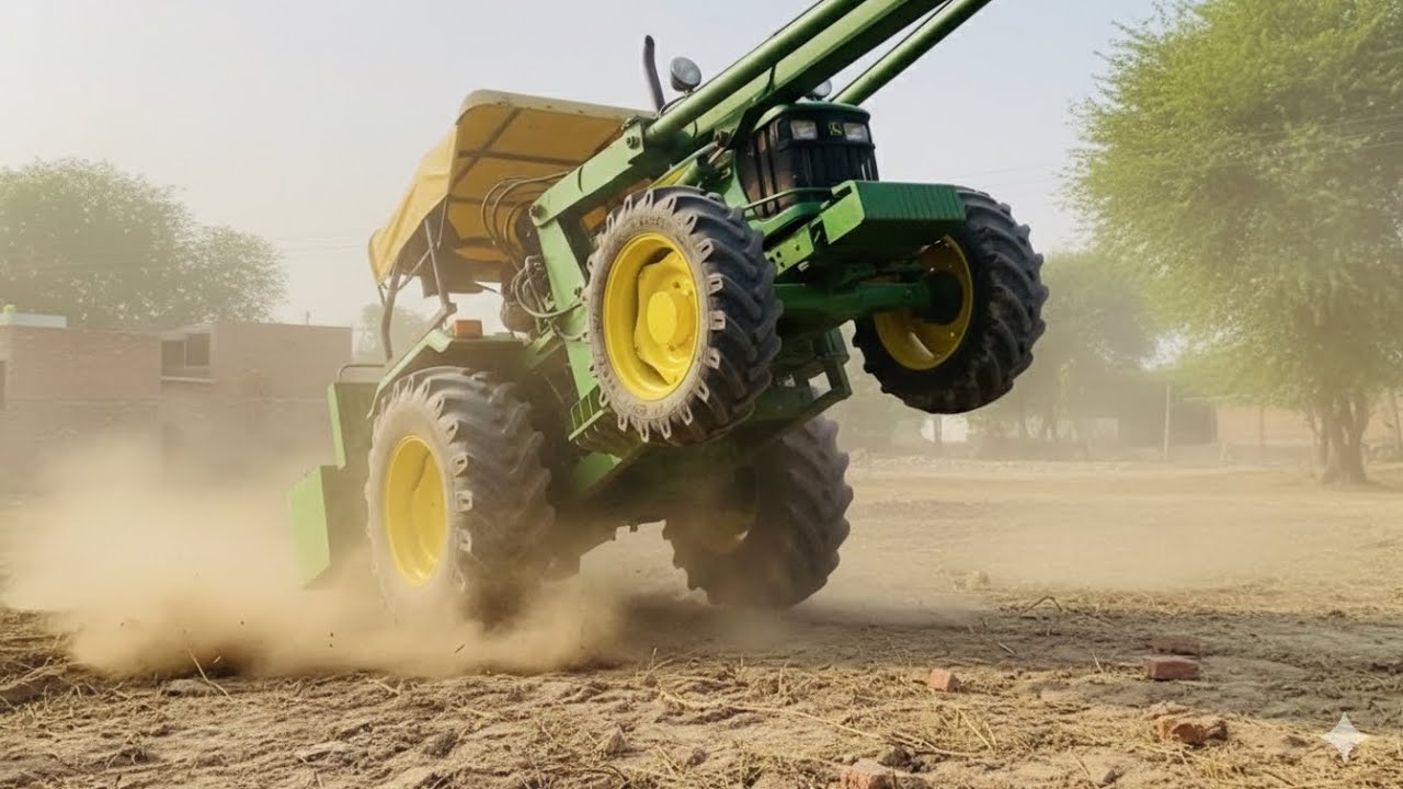 John Deere 5310 stuck in mud Badly pulling 😱