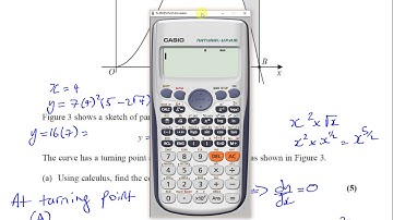 EDEXCEL GCE C1 JUNE 2018 Q9   Turning Points, Area under curves