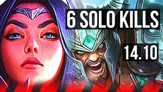 IRELIA vs TRYNDAMERE (TOP) | 6 solo kills, 600+ games | EUW Master | 14.10