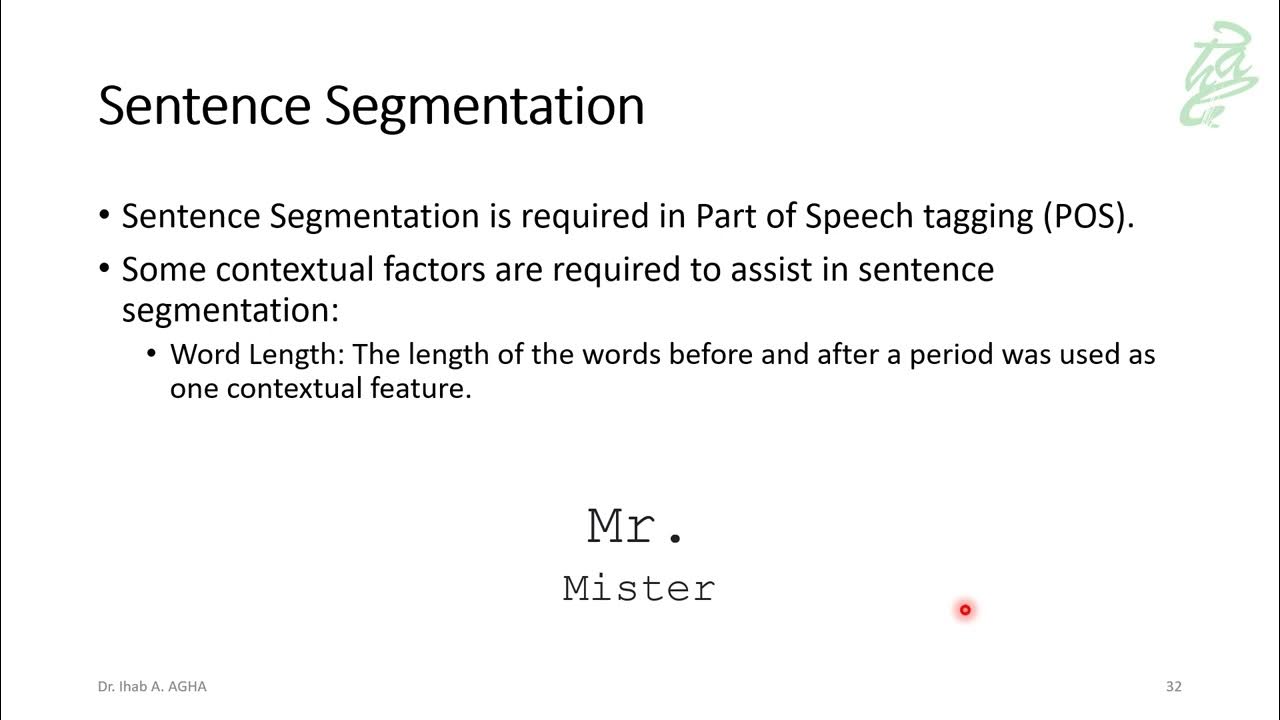 008 - NLP: Introduction to Text Segmentation - YouTube
