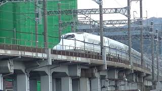 N700 series X71 formation JR Tokai (Central Japan) Shinkansen arriving at Hiroshima 2020.2.1 00247