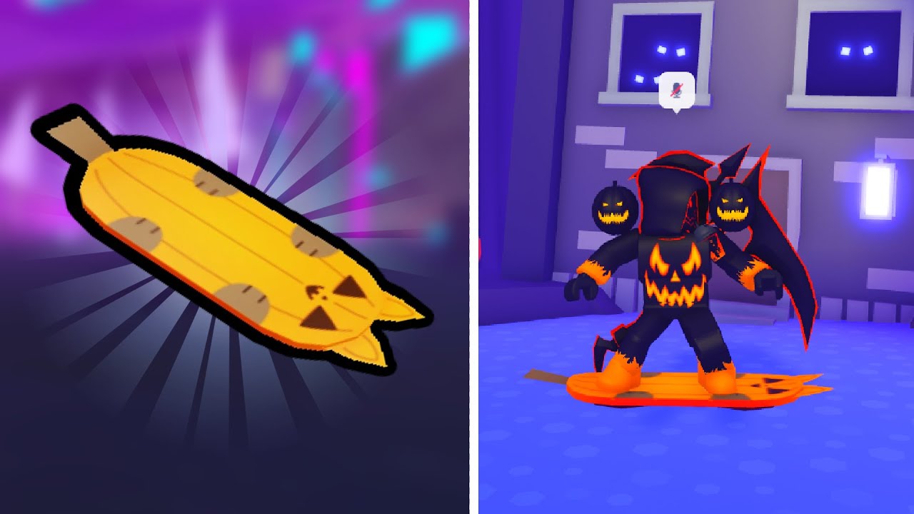 How to get Pumpkin Cat Hoverboard in Pet Simulator X | Roblox - YouTube