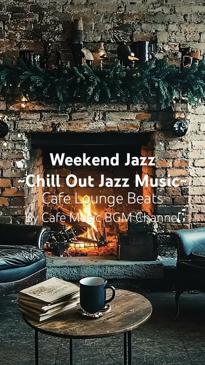 Vintage #Coffeehouse Vibes with a #CracklingFireplace and #ChillJazz Lounge Beats to Unwind \u0026 Relax