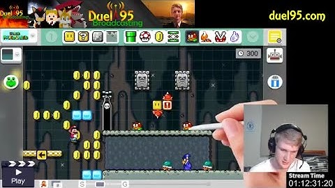 Mario Maker Live Level Creation (Time Lapse)