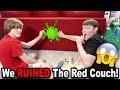 We DESTROYED The Red Couch!!! *BTS*