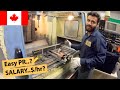 Students doing CNC work | Workshop visit in Canada | CNC Machinist | Salary $ | PR.?