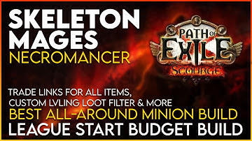 Skeleton Mages League Starter Build Guide for 3.16 Scourge League! Trade Links to all Gear!