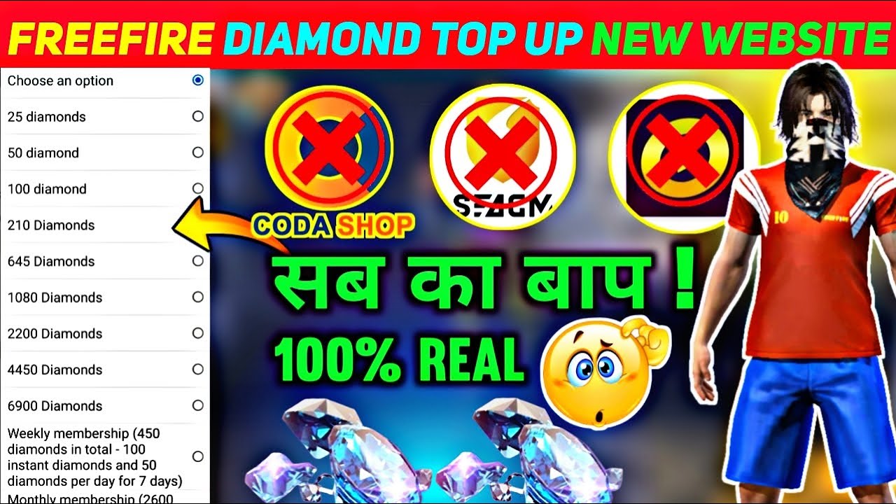 Free Fire Diamond Top Up New Website | Free Fire Bonus Diamond Top Up ...