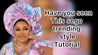 MOST CREATIVE SEGO GELE STYLE TUTORIAL 💃💃💃 pls comment n share if you find this helpful #gele