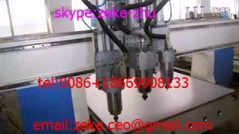 CNC Router With Auto Tool Changer ,Multi Spindles Pneumatic multi head cnc router ,engraving machine