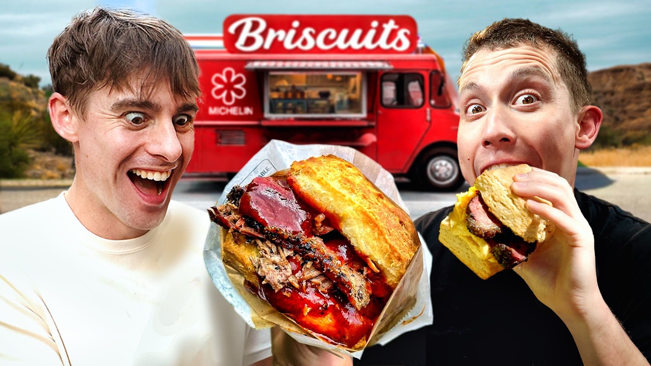 Brits try Michelin Texas Food Truck!