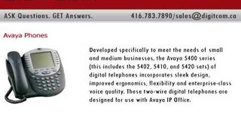 Avaya Phones, Digitcom.ca Telephone Systems VoIP