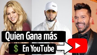 Top 10 Artistas: Latinos que mas Dinero? Ganan en Youtube en 2021