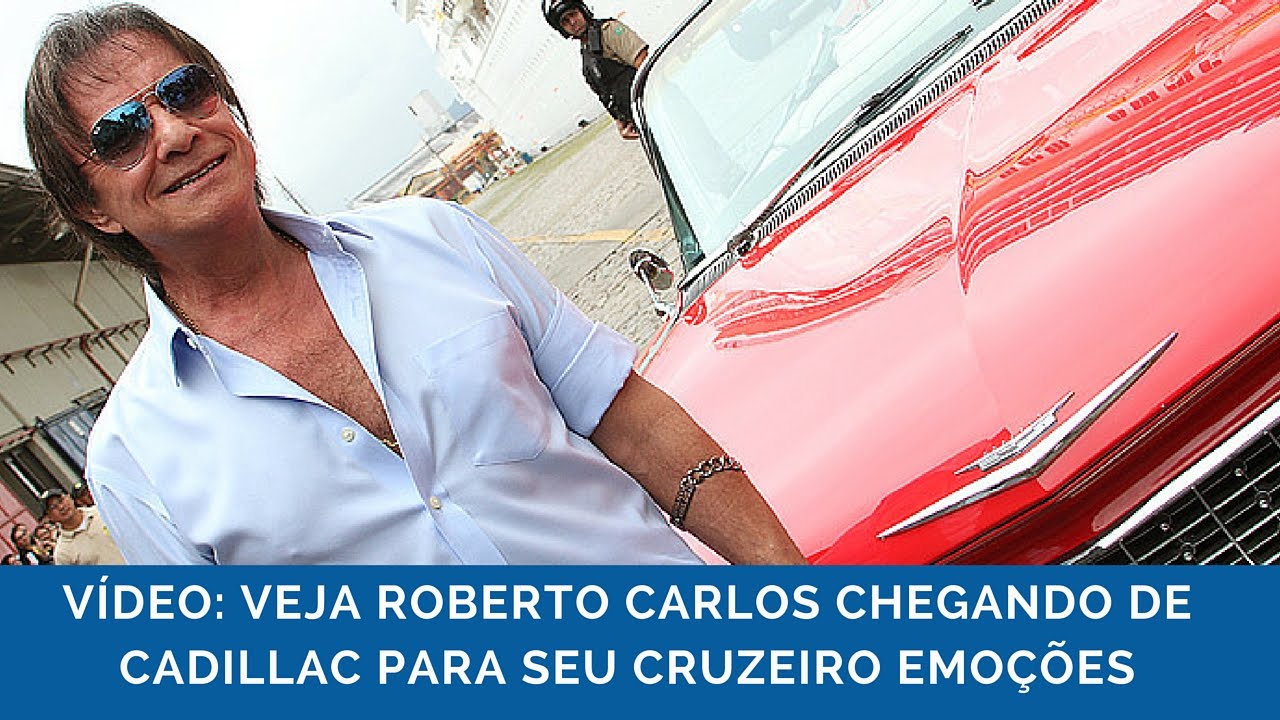 Vídeo: Veja Roberto Carlos chegando de Cadillac em seu Cruzeiro