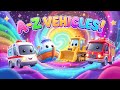 Alphabet Vehicles Song For Toddlers | ABC Song For Kids | Nursery Rhymes | Kidsy Bitsy