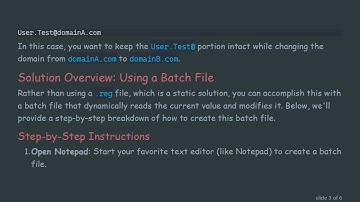 How to Modify Part of an Existing Registry Key Value in Windows Using a Batch File