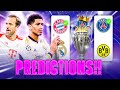 Who is winning champions league  real madrid vs bayern  psg vs dortmund early predictions