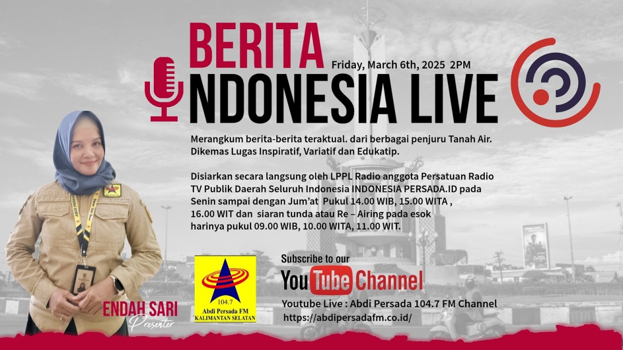 BERITA INDONESIA LIVE 6 MARET 2026