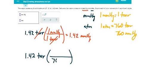 ALEKS - Interconverting atmospheres and torr - Example 3