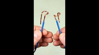 Electricians Won't Tell You This Secret! How To Make A Twist Of Wires! #Shorts