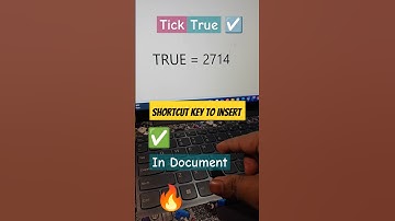 Shortcut key to add ✅ in Document #computer #windows #shortcut #shorts #tick #asmr