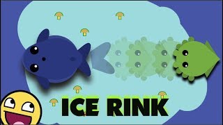 Mope.io // ICE RINK ON OCEAN // Mope.io Funny Pelican Glitch Moving OCEANS