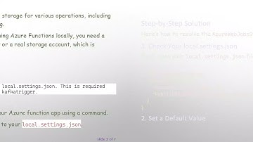 Resolving the Missing value for AzureWebJobsStorage Error in Azure Functions