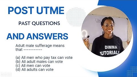 Post UTME free Online Lessons. Government Post UTME past questions and answers. #postutme