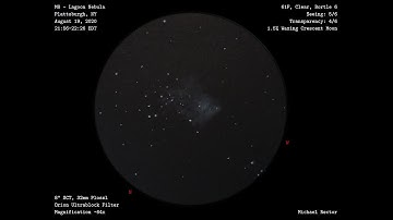 Sketching M8 the Lagoon Nebula at the Eyepiece