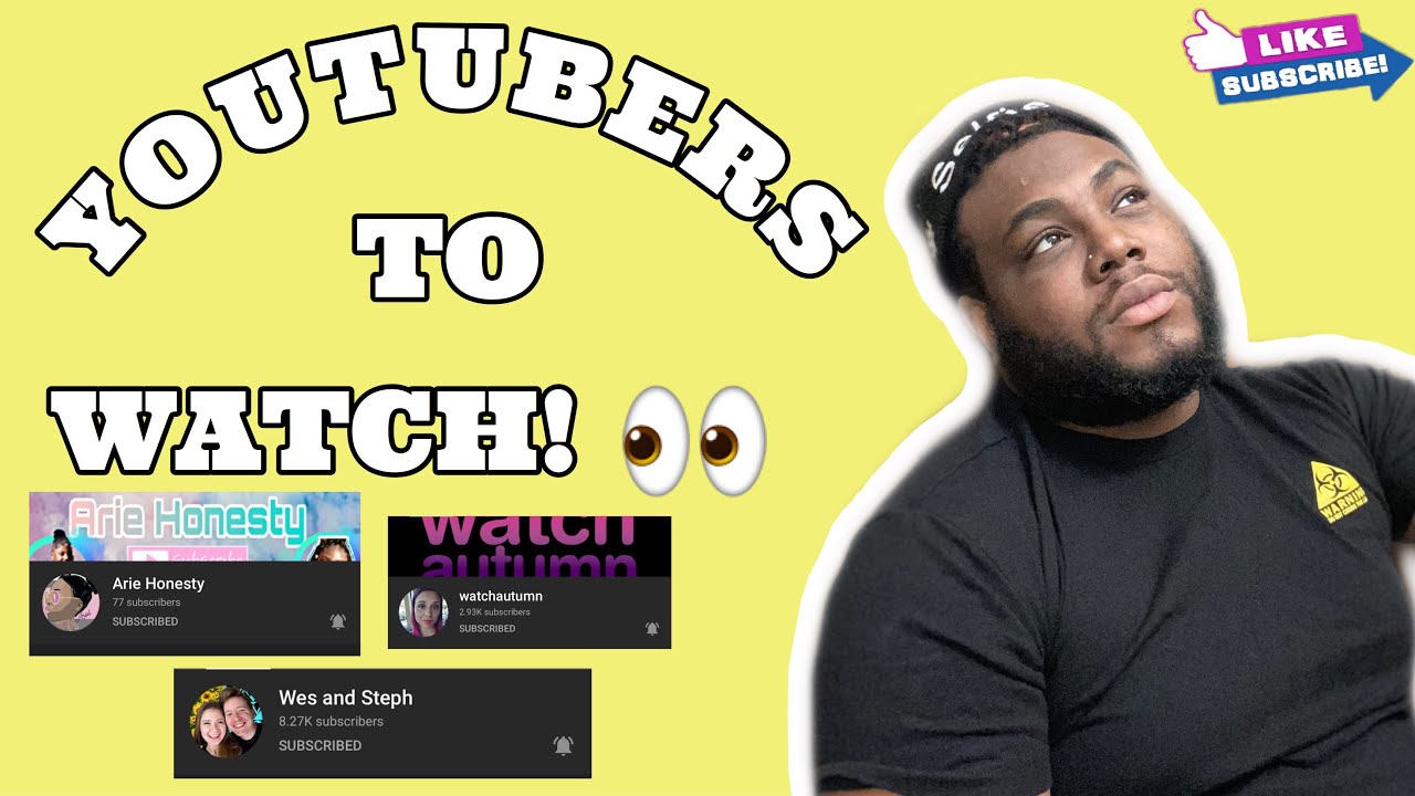 TOP 5 YOUTUBERS TO WATCH! YouTube