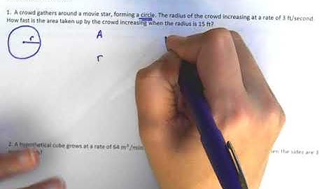 AP Calculus AB Related Rates Day 2 Video