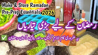Ramadan Preparation Tips &amp; Time Saving Ideas|How To Store Garlic+Lemon+Green Chilli+For A Long Time 