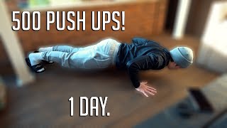 500 Push Ups in a Day Challenge! | VLOGMAS DAY 3