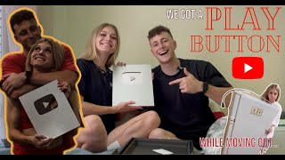 THANK YOU FOR 100K | Unboxing Our Play Button & Moving Nell out of her College Apartment
