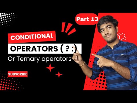 conditional operators in c||c language full course||ternary operators ...