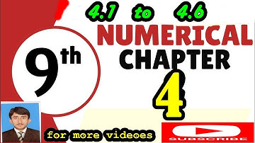 9th physics chapter 4 numerical # 4.1 to 4.6 Urdu medium | 9th physic numerical Urdu medium