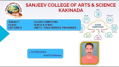 III-BCA-BSC-SEM6-Cloud Computing - Unit 3 - PaaS Service Providers