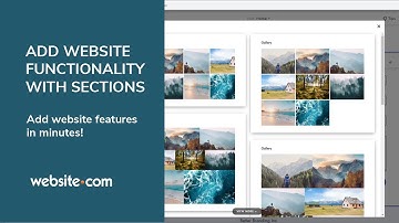 Add Functionality To Your Website With Sections