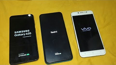 Samsung A20 vs Redmi 9A vs Vivo v5s reboot speed test / redmi, Vivo Bootanimation test / Mobile Fun