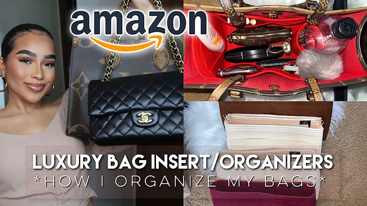 HOW I ORGANIZE MY LUXURY BAGS | ZOOMONI BAG INSERT REVIEW | AMAZON BAG ORGANIZERS YOU NEED!