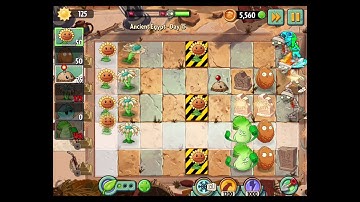 Plants vs. Zombies 2 - Ancient Egypt - Day 15 Walkthrough