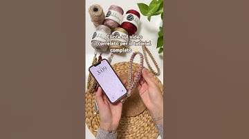 Il nuovo cordino LUXURY in Macramè ✨📱clicca sul video correlato per il tutorial + KIT