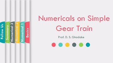 How to Solve Problems on Simple Gear Train | Numericals Simplified | Vehicle Systems | #LLAGT