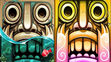 Temple Run 2 Reverse Gameplay - PIRATE COVE VS LOST JUNGLE