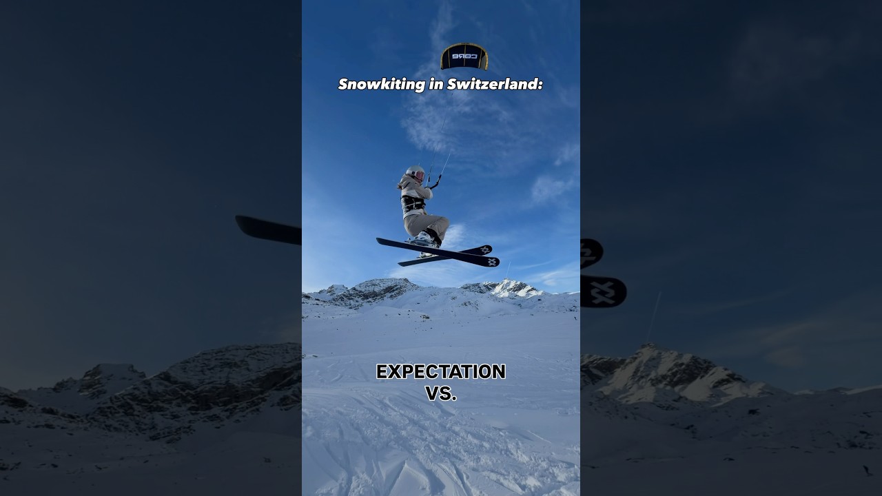 Expectation VS. Reality #snowkiting #winter #adventure #sportsgirl #skiing #snowboarding